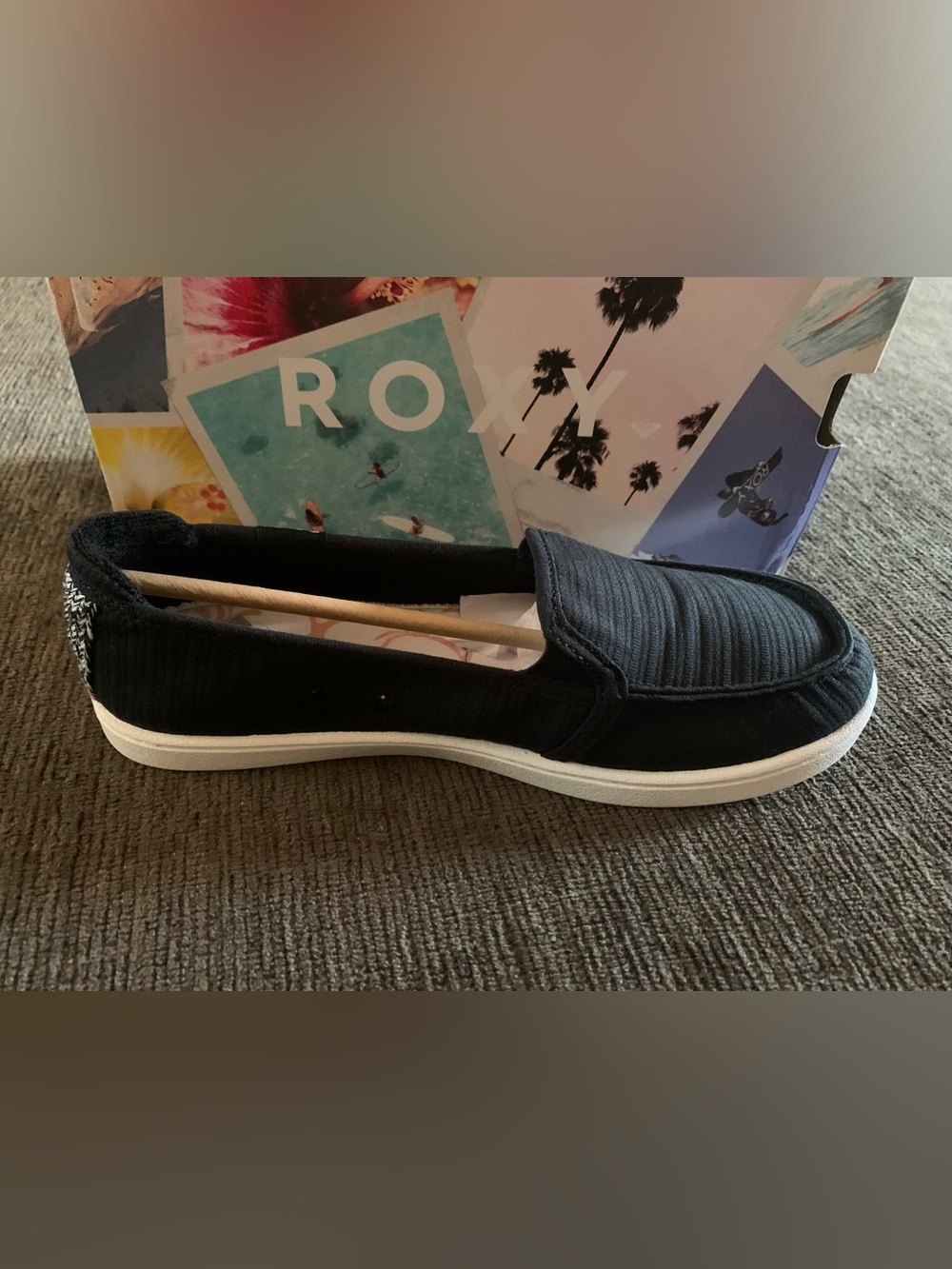 Black Roxy Minnow VII Slip-On shoes